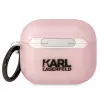 Karl Lagerfeld KLA3HNCHTCP custodia per AirPods 3 rosa Ikonik Choupette