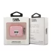 Custodia Karl Lagerfeld KLA3UKHGP Glitter Karl's Head per AirPods 3 - rosa