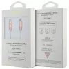 Cavo di ricarica rapida GUESS GUCCLALRGDP USB-C a USB-C 1,5 m rosa con logo in rilievo