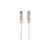 Cavo di ricarica rapida GUESS GUCCLALRGDP USB-C a USB-C 1,5 m rosa con logo in rilievo