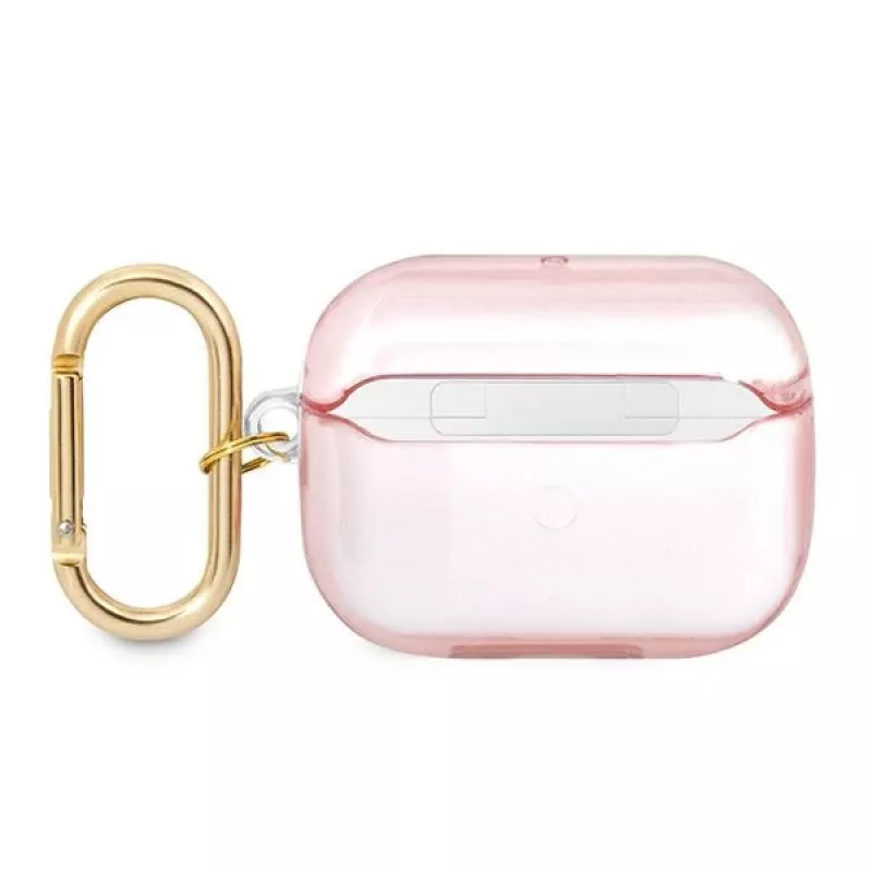 Custodia GUESS per AirPods Pro con cinturino rosa Strap Collection