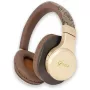Cuffie wireless on-ear GUESS 4G Script Metal Logo Bluetooth 5.3 marroni