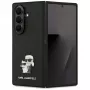 Custodia con pin Karl Lagerfeld Saffiano Karl & Choupette per Samsung Galaxy Z Fold7 - nero