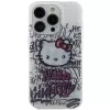 Hello Kitty HKHCP13LHDGPHT custodia rigida IML Kitty On Bricks Graffiti per iPhone 13 Pro / 13 6,1 pollici bianca