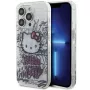 Custodia rigida Hello Kitty HKHCP14LHDGPHT IML Kitty On Bricks Graffiti per iPhone 14 Pro - bianca