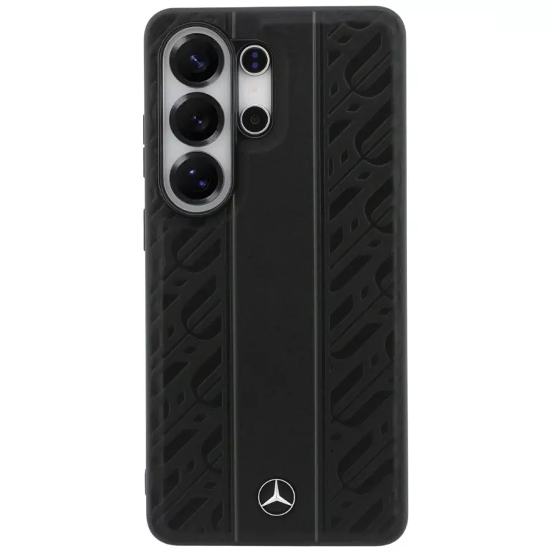 Custodia MagSafe Mercedes-Benz Lorbeerblätter a strisce verticali per Samsung Galaxy S26 Ultra - nero