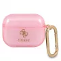 Custodia Guess GUAPUCG4GP per AirPods Pro rosa collezione Glitter