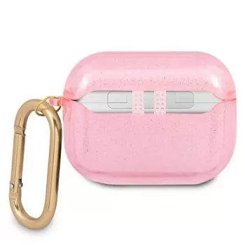 Custodia Guess GUAPUCG4GP per AirPods Pro rosa collezione Glitter