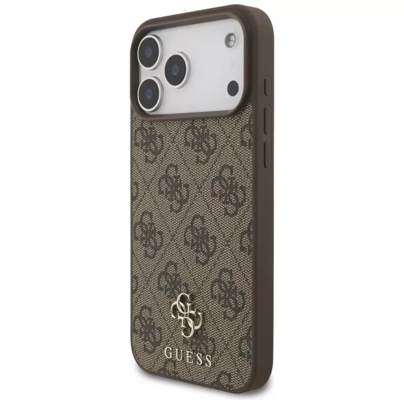 Custodia MagSafe GUESS 4G Small Classic Logo per iPhone 18 Pro Max / 17 Pro Max - marrone