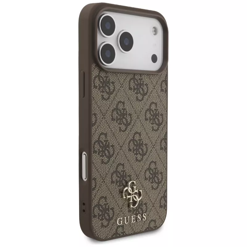 Custodia MagSafe GUESS 4G Small Classic Logo per iPhone 18 Pro Max / 17 Pro Max - marrone