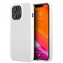 Custodia rigida Mercedes-Benz per iPhone 13 Pro Max con motivo stelle argentate bianca