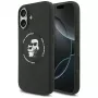 Custodia MagSafe in silicone Karl Lagerfeld Karl & Choupette Ring per iPhone 17 - nero