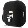 Custodia in silicone Karl Lagerfeld Karl & Choupette Head 3D per AirPods Pro 3, Nero