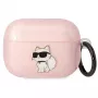 Custodia Karl Lagerfeld KLAPHNCHTCP per AirPods Pro rosa Ikonik Choupette