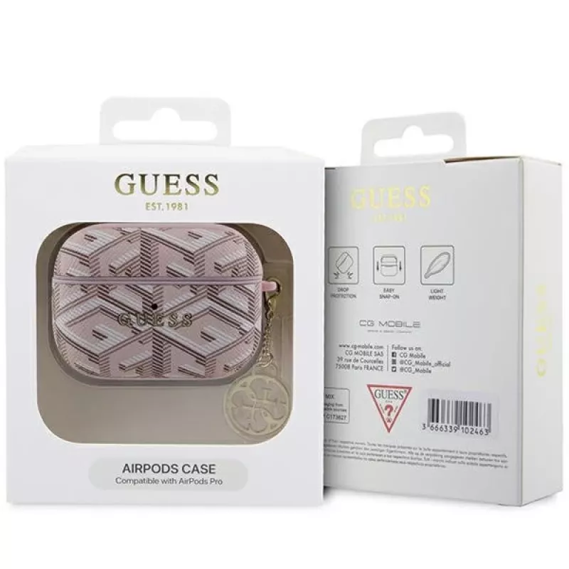 Custodia Guess GUAPPGCE4CP per AirPods Pro rosa GCube Charm