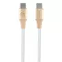Cavo GUESS GUCCLALRGDD USB-C a USB-C 1,5 m ricarica rapida oro chiaro logo in rilievo