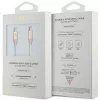 Cavo GUESS GUCCLALRGDD USB-C a USB-C 1,5 m ricarica rapida oro chiaro logo in rilievo