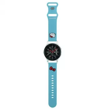 Cinturino universale in silicone per orologio Hello Kitty Kitty Head blu 22mm