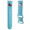 Cinturino universale in silicone per orologio Hello Kitty Head blu 22mm
