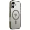Custodia MagSafe GUESS IML Gradient Triangle Logo per iPhone 17 - khaki