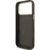 Custodia MagSafe GUESS 4G Triangle Logo per iPhone 17 Pro Max - marrone e oro