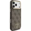 Custodia MagSafe GUESS 4G Triangle Logo per iPhone 17 Pro Max - marrone e oro