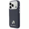 Custodia MagSafe Karl Lagerfeld Karl & Choupette Head Pins Saffiano per iPhone 17 Pro Max - blu