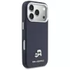 Custodia MagSafe Karl Lagerfeld Karl & Choupette Head Pins Saffiano per iPhone 17 Pro Max - blu