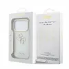Custodia protettiva GUESS 4G Script Metal per iPhone 18 Pro Max / 17 Pro Max - bianco