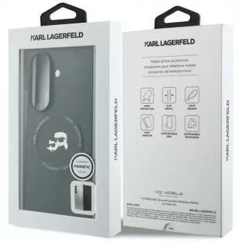 Custodia MagSafe Karl Lagerfeld Karl & Choupette Pins per Samsung Galaxy Z Fold 8 Ultra - nero