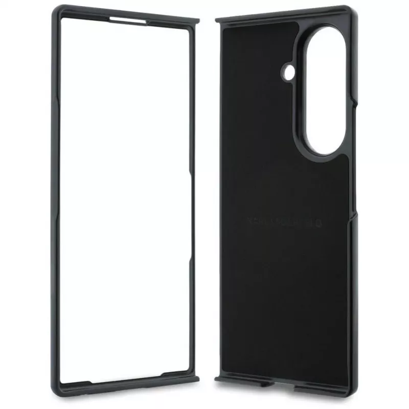 Custodia MagSafe Karl Lagerfeld Karl & Choupette Pins per Samsung Galaxy Z Fold 8 Ultra - nero