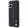 Custodia MagSafe BMW Perforated Stripe Logo per Samsung Galaxy S26 - blu