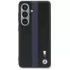 Custodia MagSafe BMW Perforated Stripe Logo per Samsung Galaxy S26 - blu