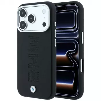 Custodia MagSafe BMW Sign Centered Deboss per iPhone 18 Pro Max / 17 Pro Max - nero
