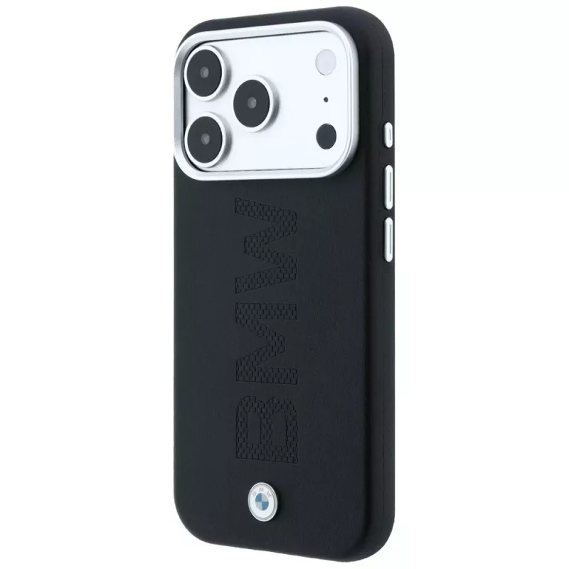Custodia MagSafe BMW Sign Centered Deboss per iPhone 18 Pro Max / 17 Pro Max - nero
