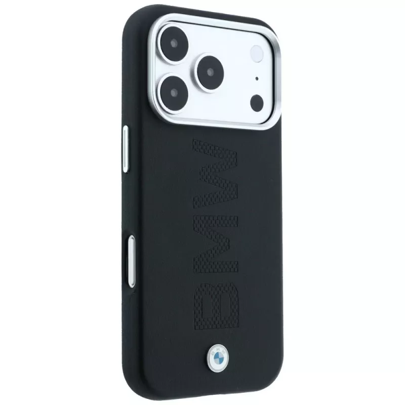 Custodia MagSafe BMW Sign Centered Deboss per iPhone 18 Pro Max / 17 Pro Max - nero