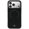 Custodia MagSafe Mercedes in pelle 3D per iPhone 18 Pro Max / 17 Pro Max - nero