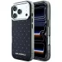 Custodia Karl Lagerfeld IML Rhinestones Allover con logo elettroplaccato per iPhone 18 Pro / 17 Pro - nero
