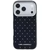 Custodia Karl Lagerfeld IML Rhinestones Allover con logo elettroplaccato per iPhone 18 Pro / 17 Pro - nero