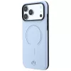 Custodia MagSafe Mercedes in pelle 3D per iPhone 18 Pro Max / 17 Pro Max - blu
