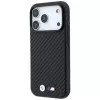 Custodia MagSafe BMW M Carbon Metal Logo per iPhone 18 Pro / 17 Pro - nero