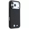 Custodia MagSafe BMW M Carbon Metal Logo per iPhone 18 Pro / 17 Pro - nero