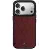Custodia MagSafe Mercedes in pelle Crossed Lines per iPhone 18 Pro Max / 17 Pro Max - bordeaux