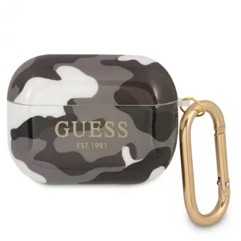Custodia Guess GUAPUCAMG per AirPods Pro nero collezione Camo