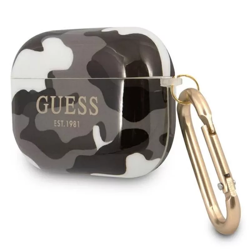 Custodia Guess GUAPUCAMG per AirPods Pro nero collezione Camo