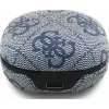 Auricolari Bluetooth True Wireless GUESS 4G Classic Metal Logo con ENC e custodia di ricarica, blu