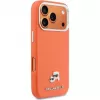 Custodia MagSafe Karl Lagerfeld Karl & Choupette Head Pins Saffiano per iPhone 17 Pro Max - arancione