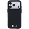 Custodia MagSafe BMW M Quadrille Kevlar Metal Logo per iPhone 18 Pro Max / 17 Pro Max - nero
