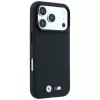 Custodia MagSafe BMW M Quadrille Kevlar Metal Logo per iPhone 18 Pro Max / 17 Pro Max - nero
