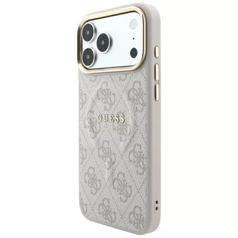 Custodia MagSafe GUESS Embossed 4G Classic per iPhone 17 Pro Max / 18 Pro Max - rosa